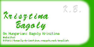 krisztina bagoly business card